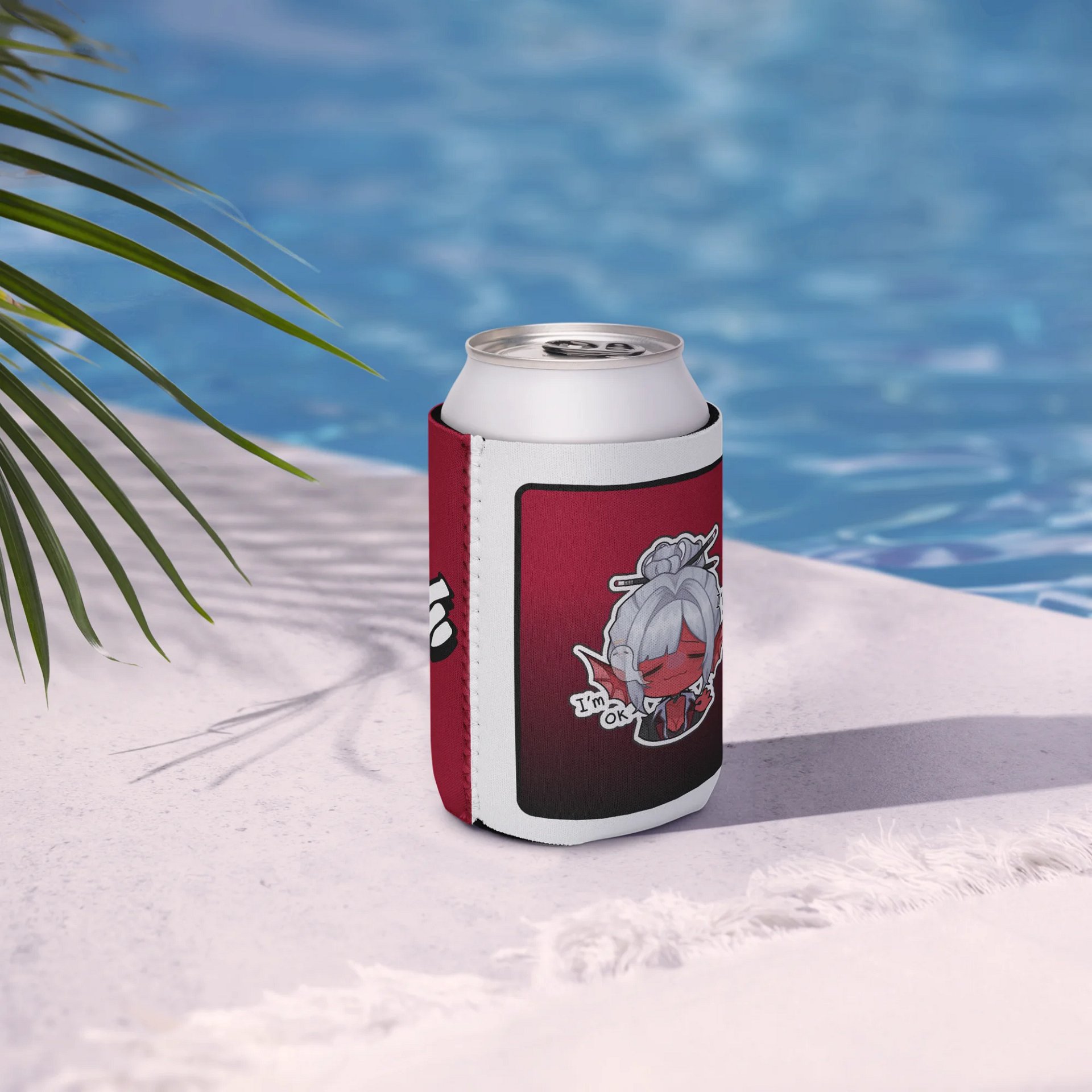 I'm Fine Emote Coozie (Red) product image (7)