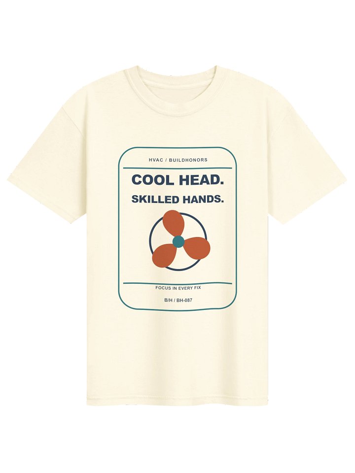Cool Head. Skilled Hands. supplier garment mockup