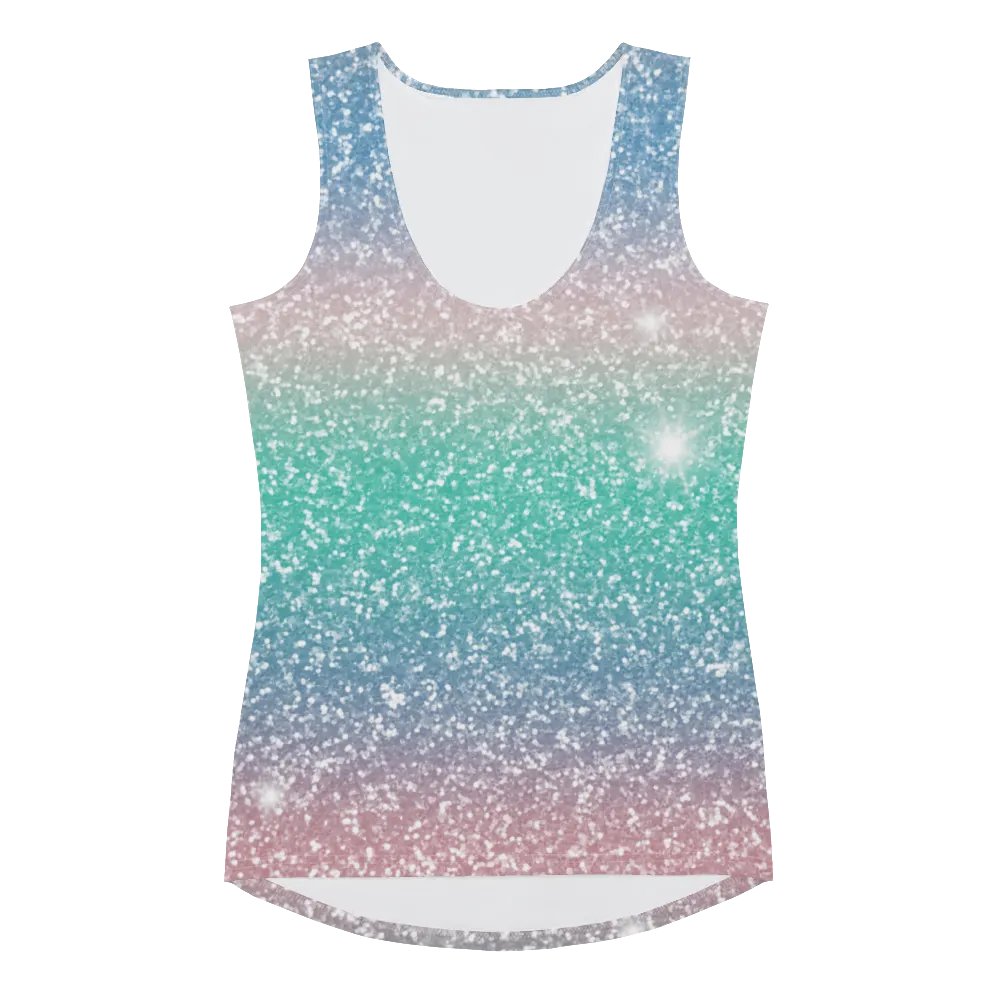 Glitter Unicorn Texture Design Tank Top (5) product image (3)