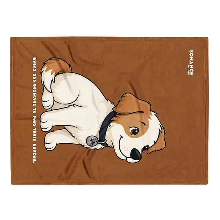 Sonance Dog Throw Blanket (Look Up) Rich Gold product image (1)