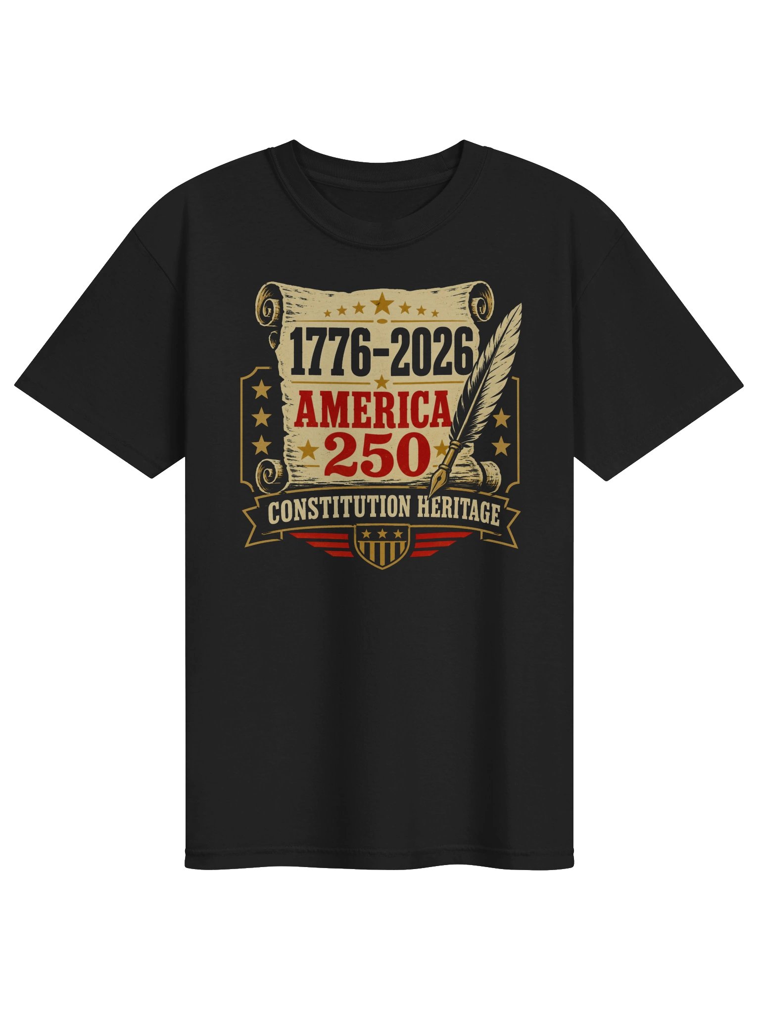 America 250 Constitution T-Shirt | Vintage 1776–2026 Patriotic Tee product image (1)