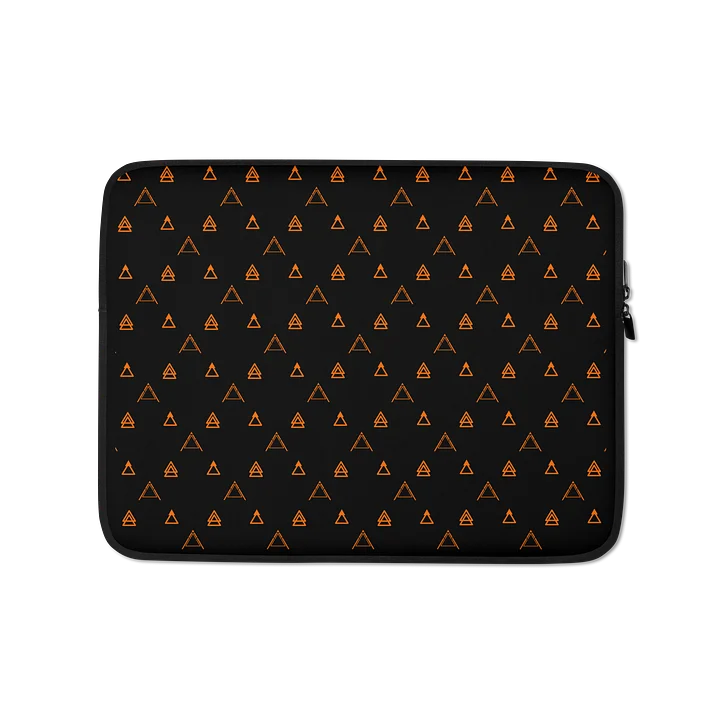 Black & Orange Geometric Laptop Sleeve | Anzodo product image (1)