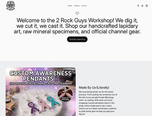 It’s official—the 2 Rock Guys Shopify store is up and running! 🚀

Taking our finds from the dirt to the display case has alwa...