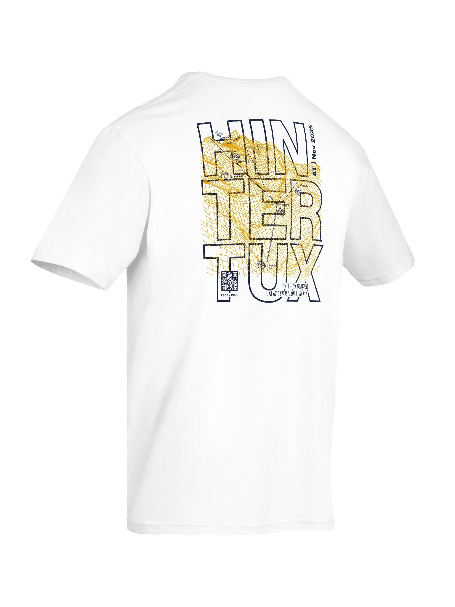 Hintertux Glacier Coordinates Resort white (front and back print) product image (8)