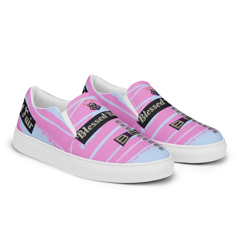 BBG Pink and Light Blue Women's Slip On product image (9)