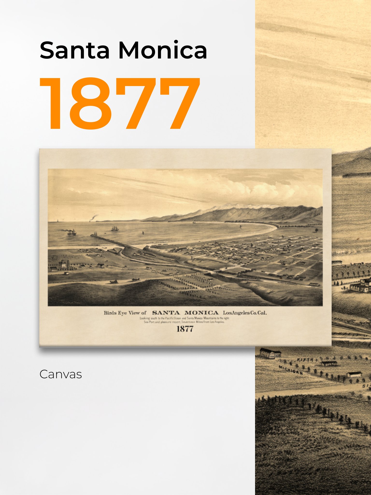 Santa Monica 1877 (Canvas Print) product image (1)