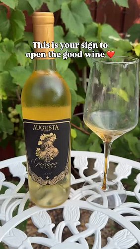 Open the good wine. Romanticize your life. You deserve it! 🥂 @augustavinwinery 

#wine #winelover #happyhour #inthegarden #wi...