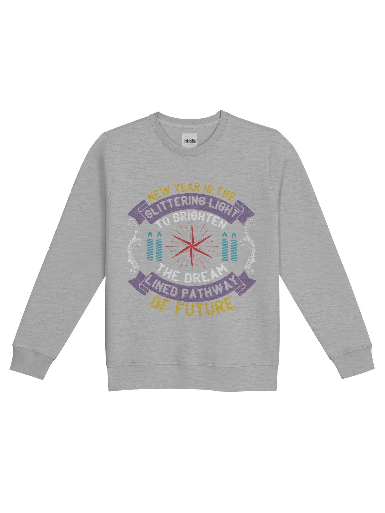 “New Year Is the Glittering Light” Inspirational Quote Sweatshirt product image (1)