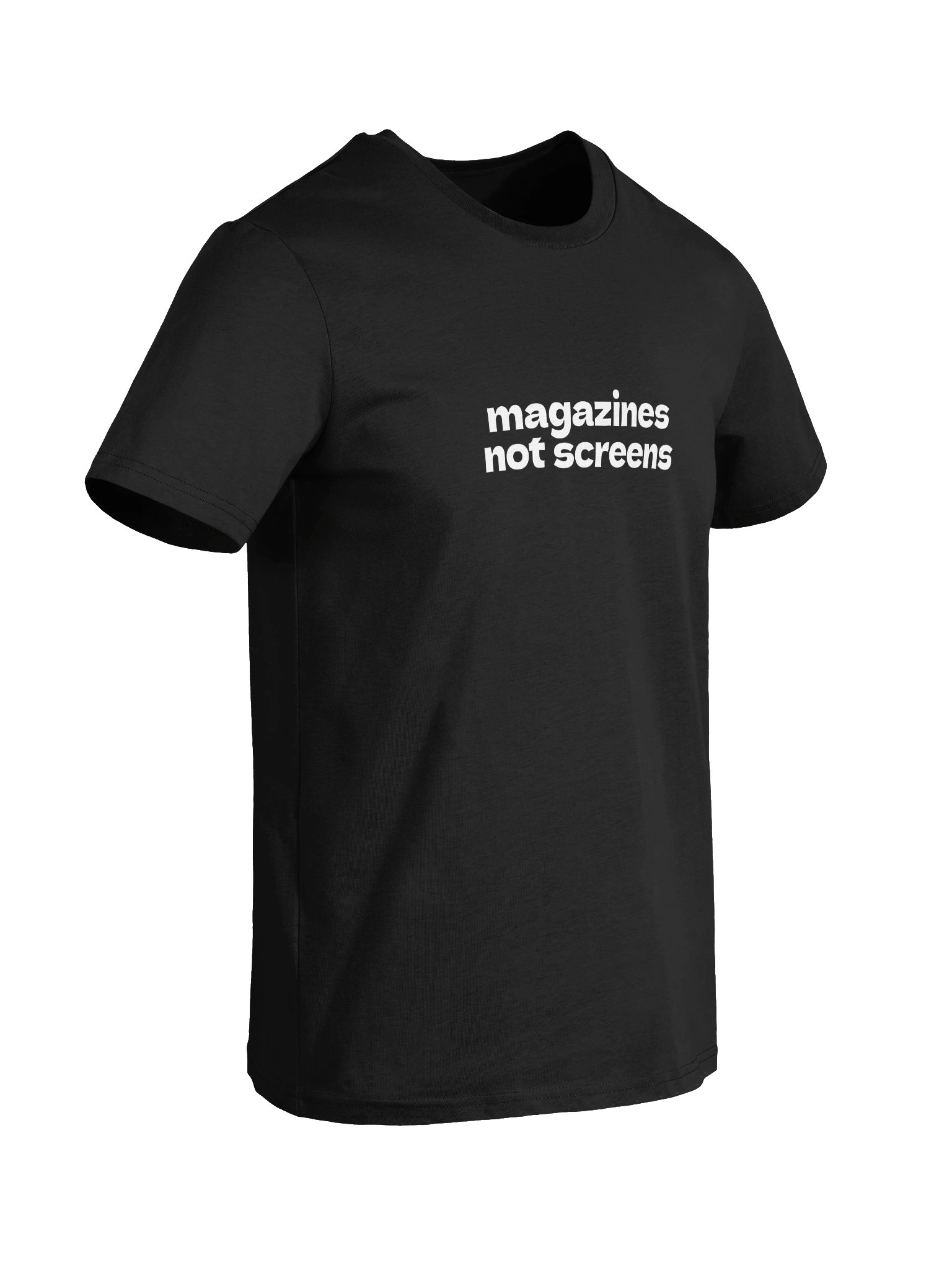 magazines not screens regular tee product image (6)