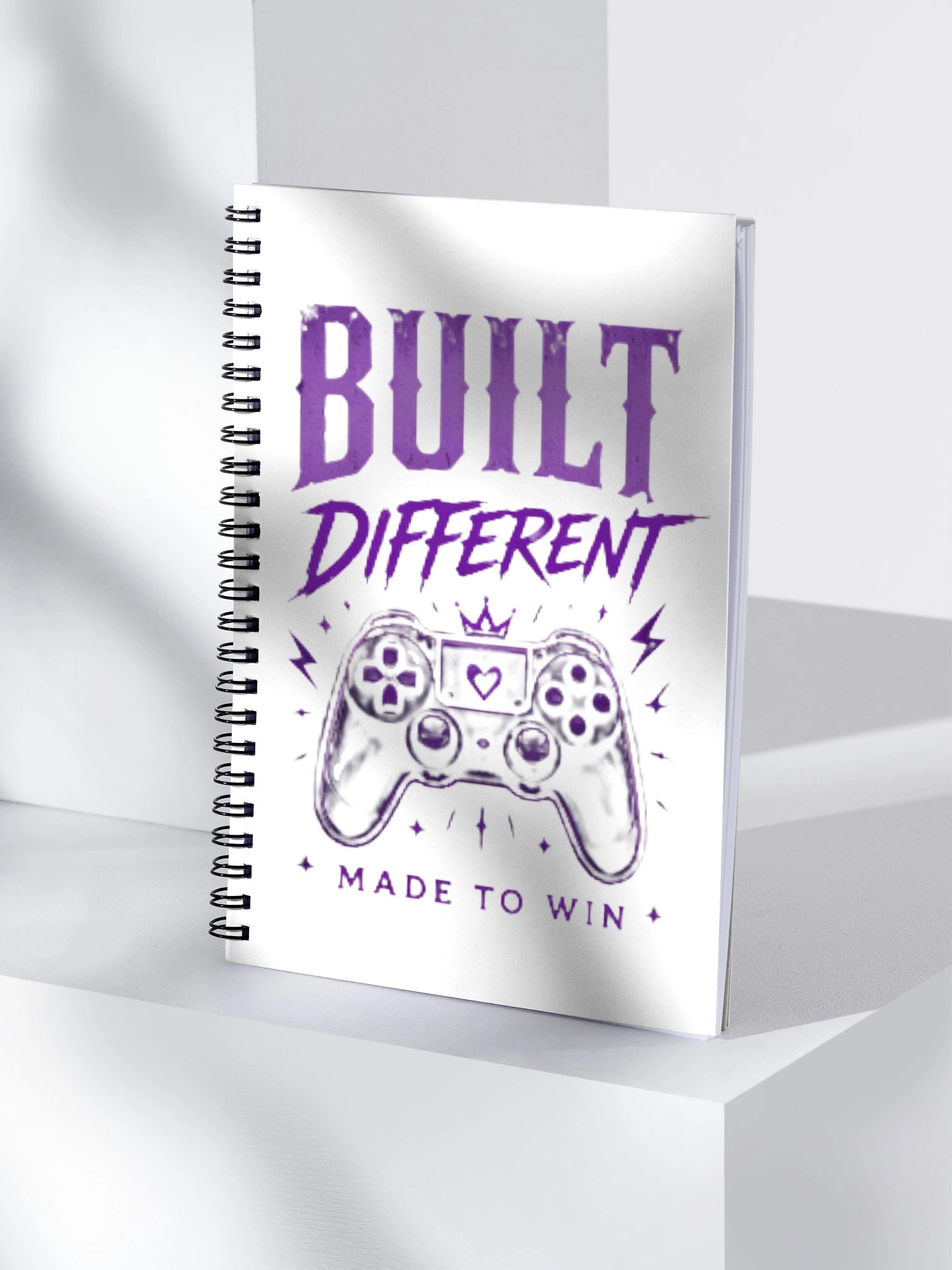 Built Different Gamer's Spiral Notebook product image (4)