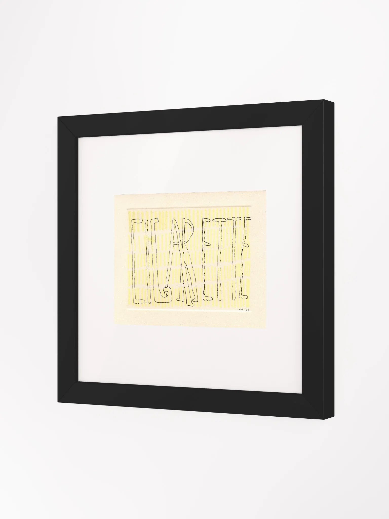 Cigarette Panel Card Print Framed product image (1)