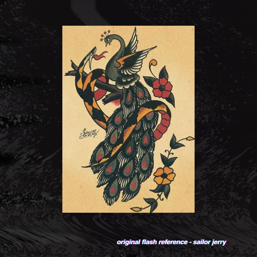Sailor Jerry Peacock & Snake Battle Pattern product image (3)