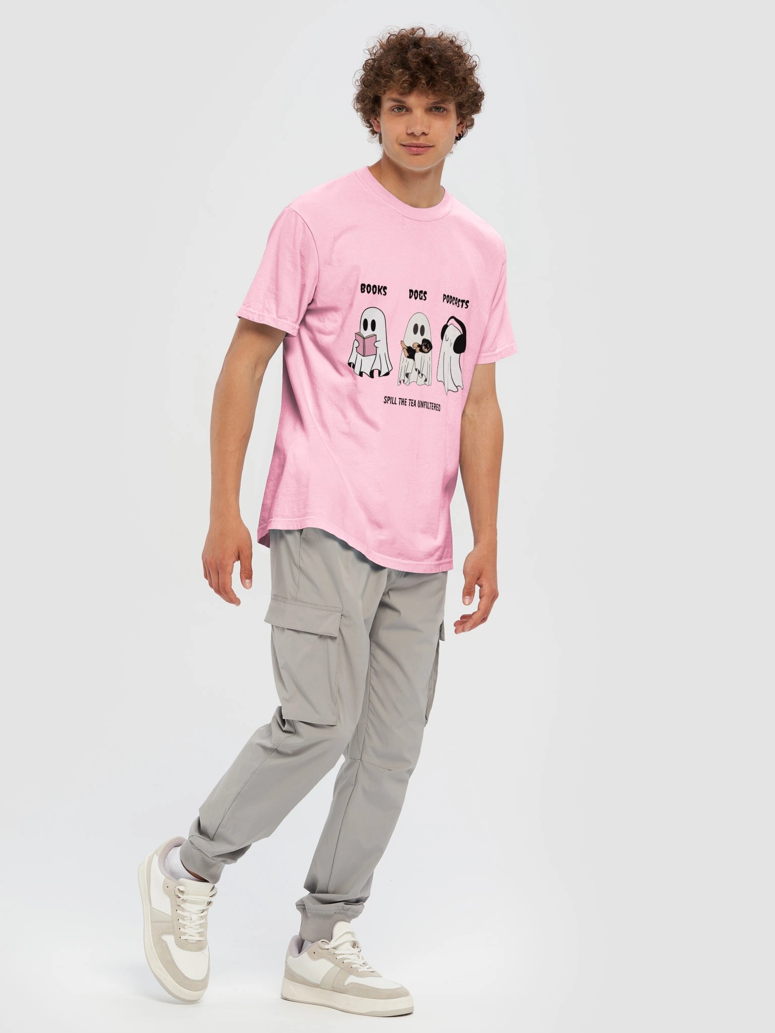 Books Dogs Podcasts Cozy Tee product image (97)