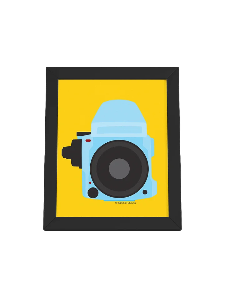 M 645 Blue on Yellow - Framed Poster product image (1)