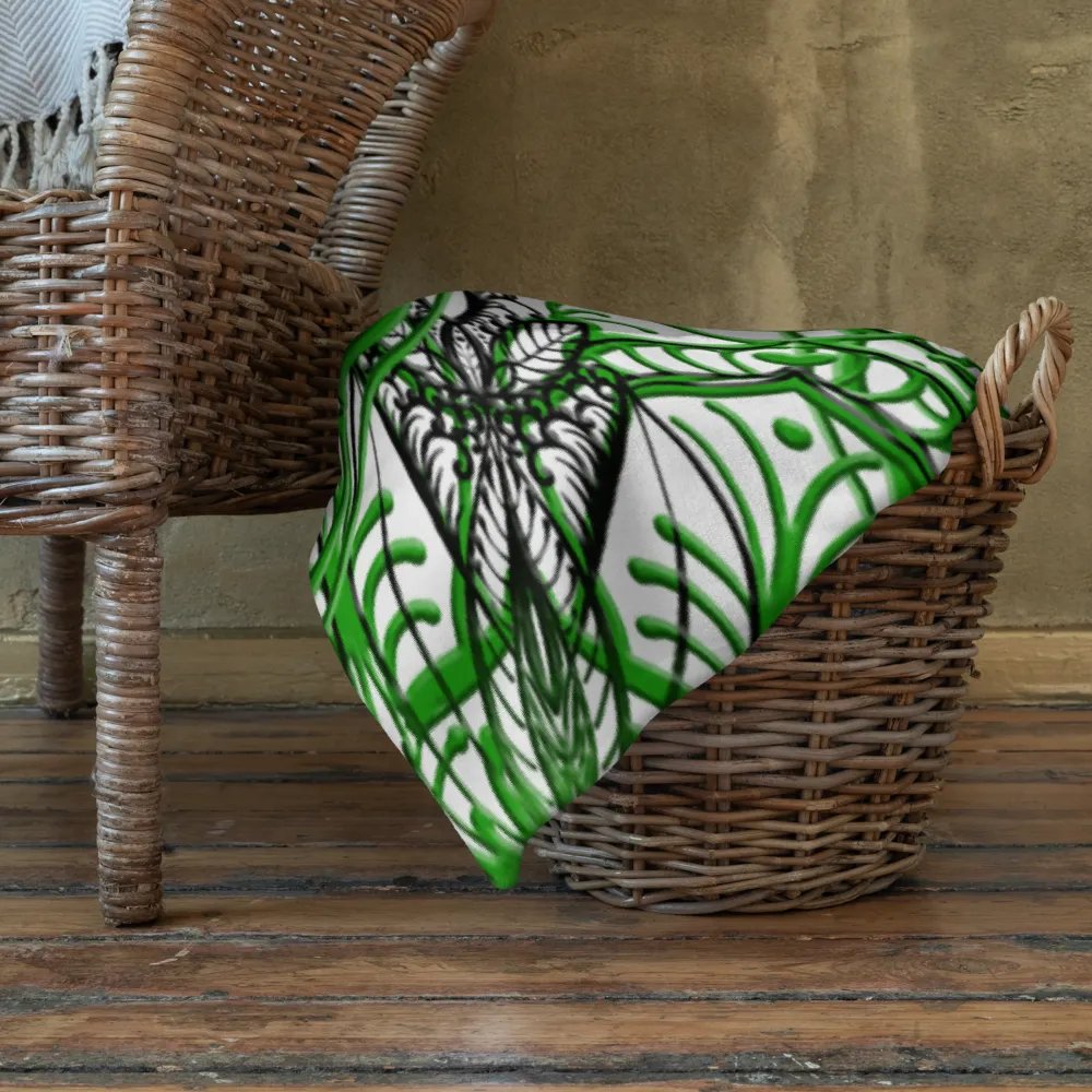 Verdant Kaleidoscope Throw Blanket product image (11)