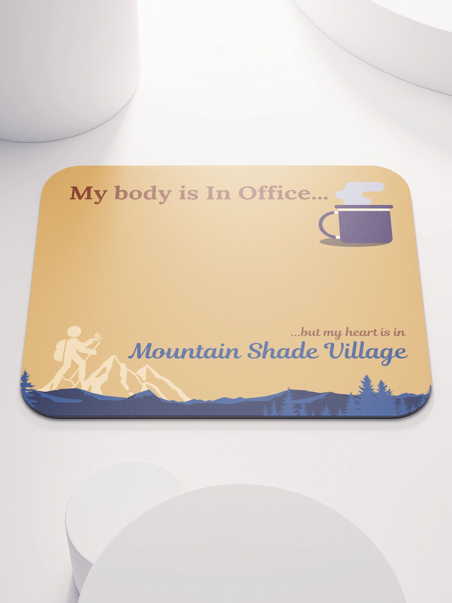 My Body is In Office Mouse Pad product image (1)