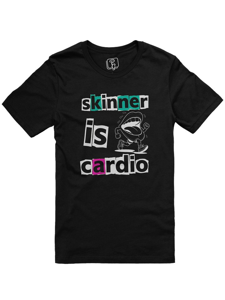 Skinner Is Cardio – Funny Cape Flats Slang Graphic Tee (Unisex, Black/Navy) product image (1)
