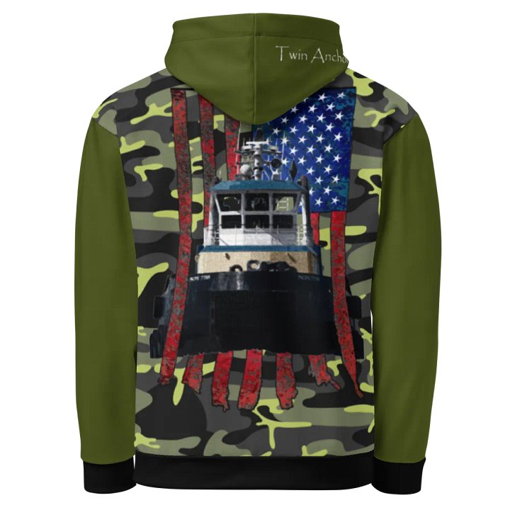 AF & Tug Pacific Titan (Green & Camouflage) – Performance Marine Wear | Twin Anchor Apparel North Current Line product image (1)