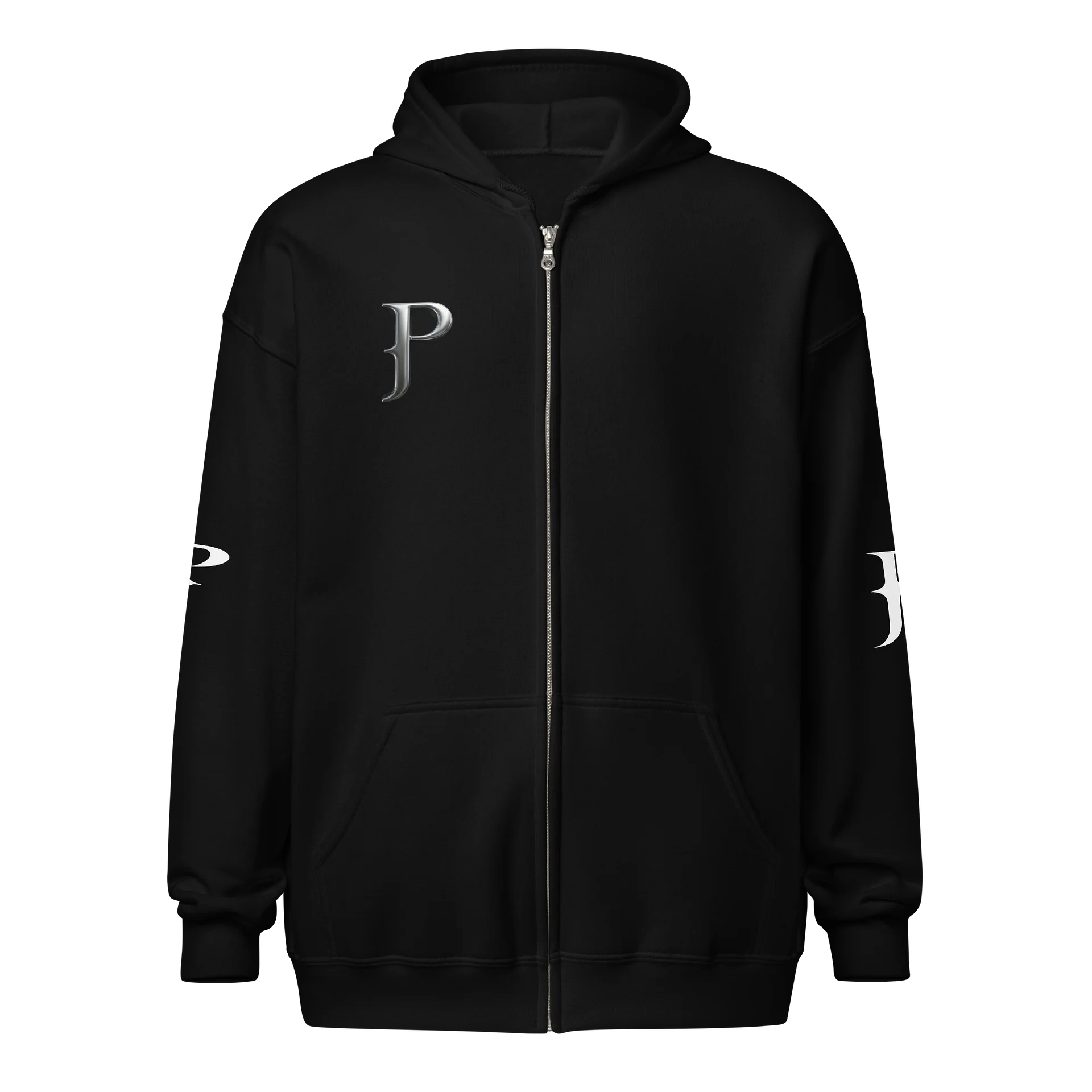 Pearl Jade Metallic Zip Hoodie