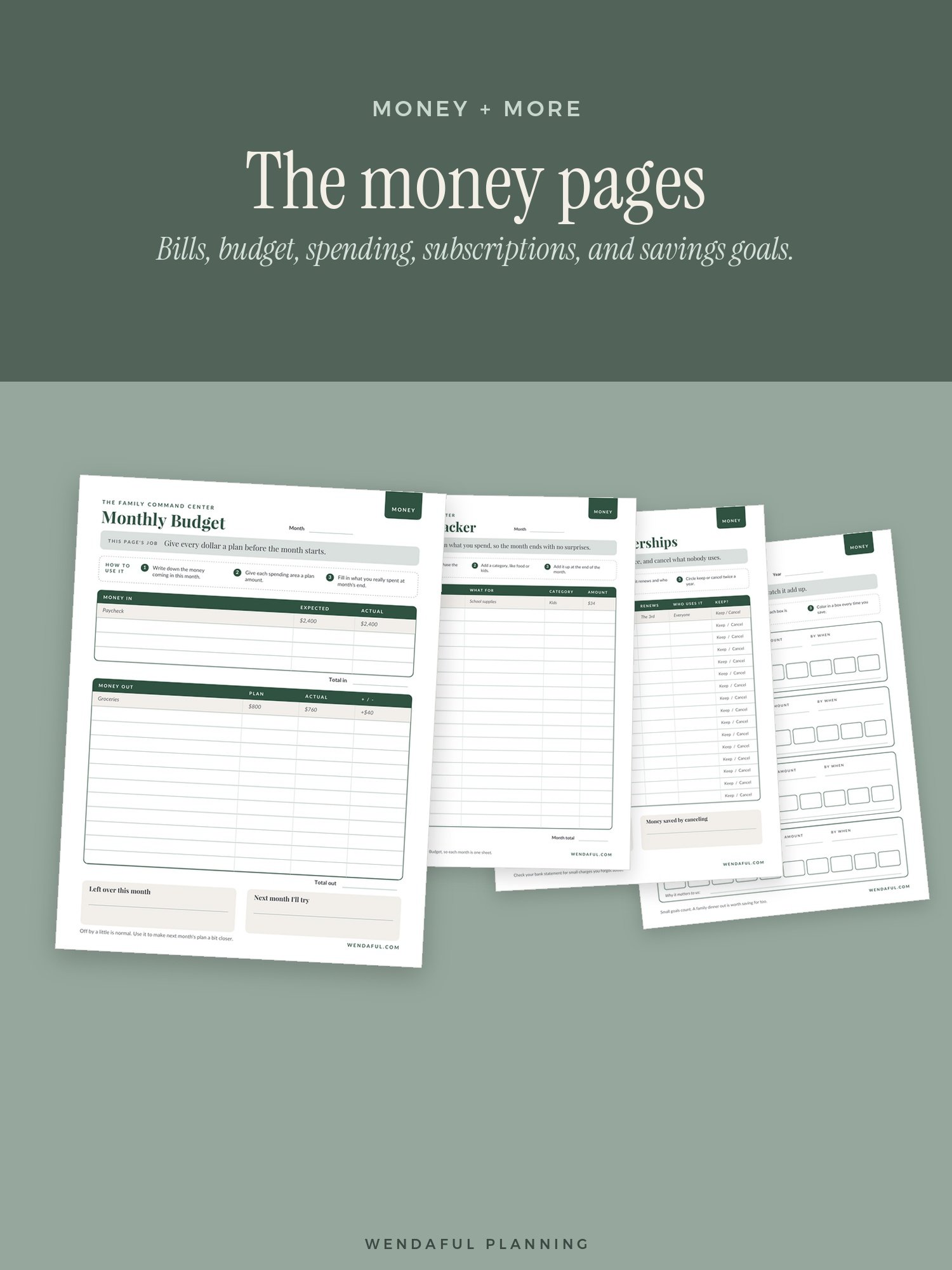 The Family Command Center | Printable Family Binder product image (4)
