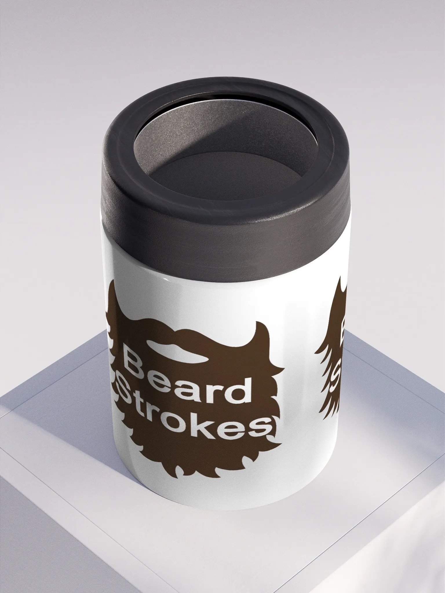 Beard Strokes Stainless Steel Koozie product image (4)