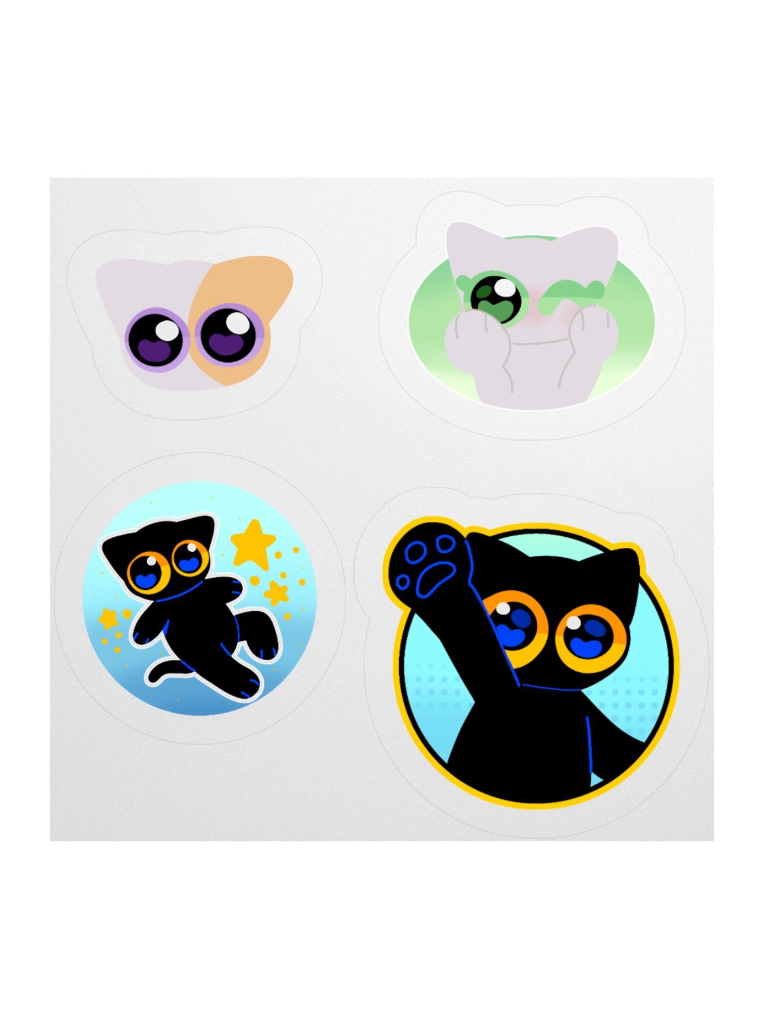 Silly Kat Sticker Pack A product image (1)