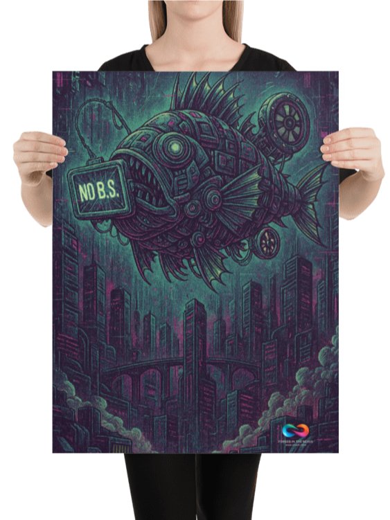 CINEMATIC ART POSTER – DYSTOPIAN FUTURE #002 product image (2)