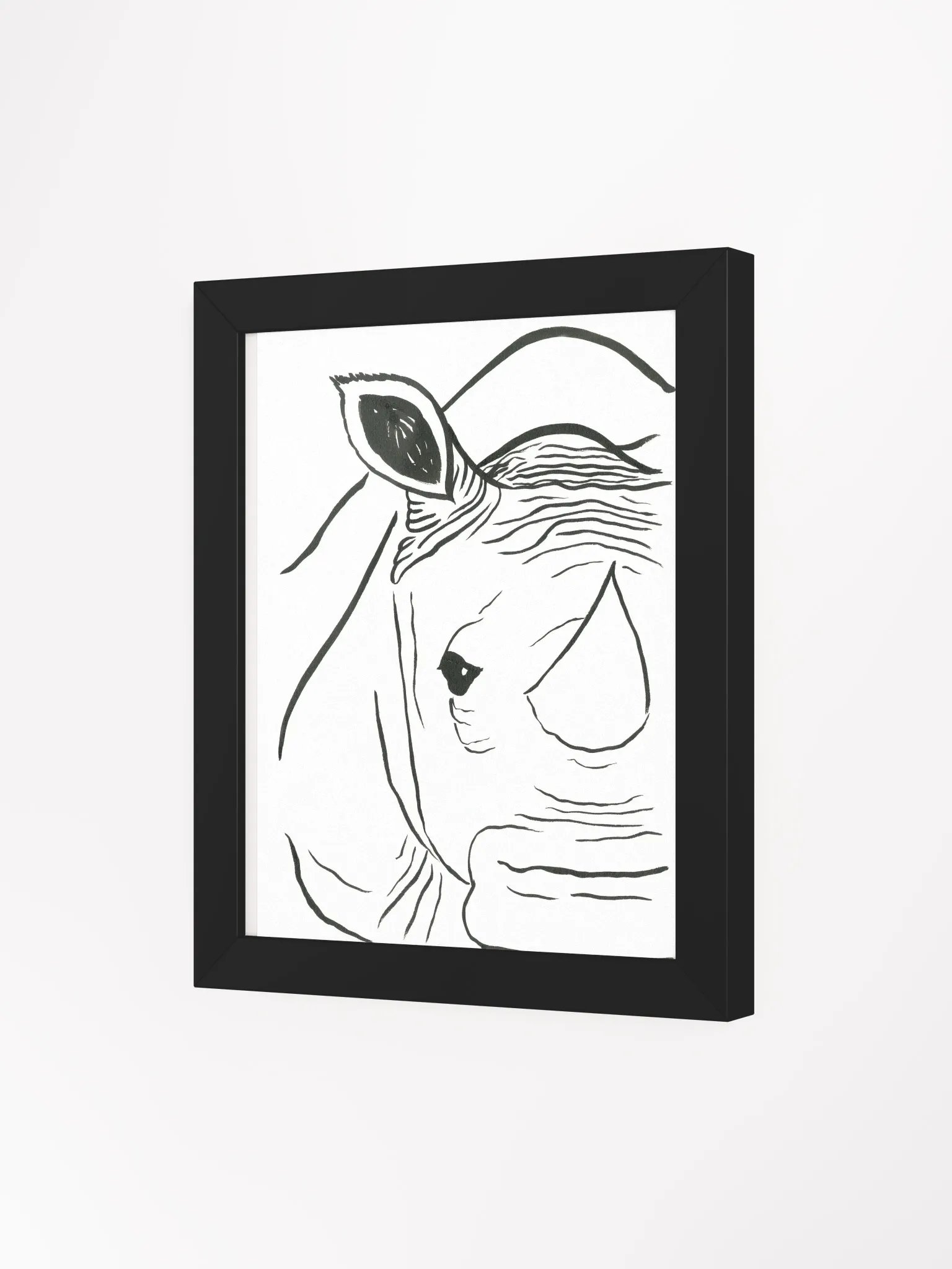 Face Of A Rhino Framed Print product image (9)