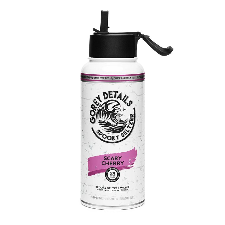 Spooky Seltzer - Stainless Steel Water Bottle with a Straw Lid product image (1)