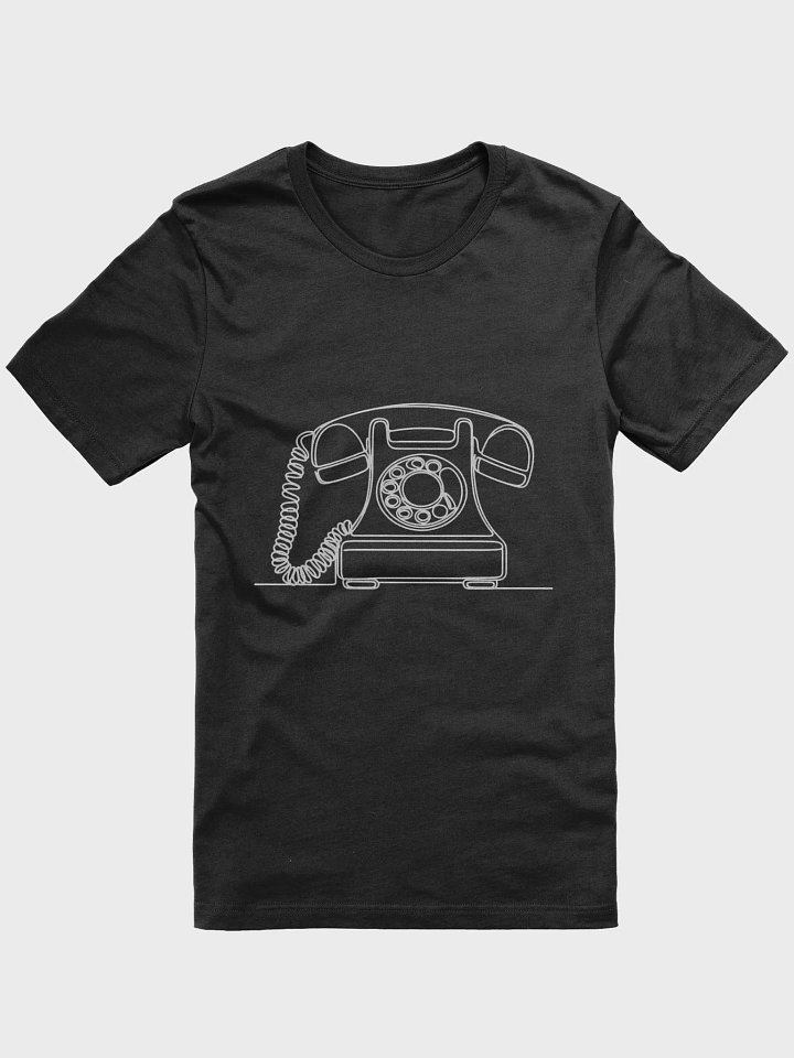 Vintage Telephone Line Drawing T-Shirt product image (1)