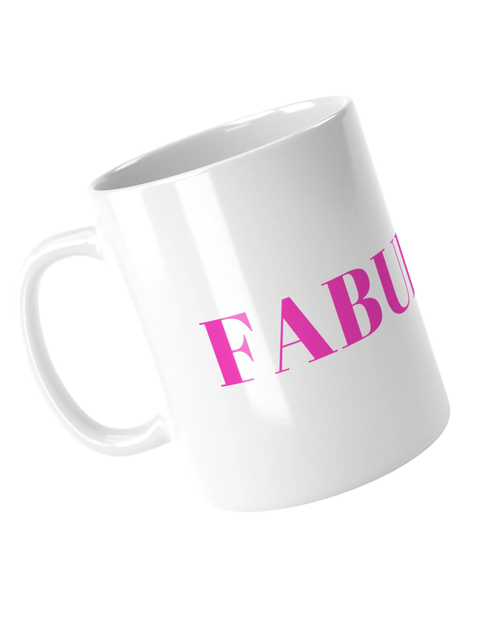 Fabulous! - White Mug with pink letters product image (4)