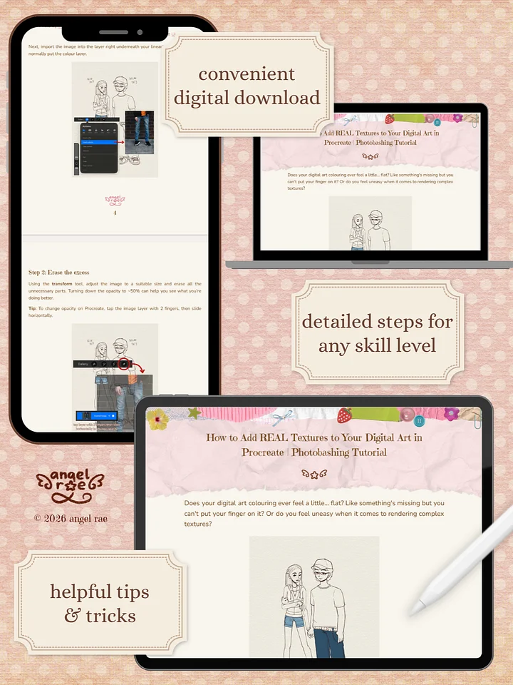 How to Add REAL Textures to Your Digital Art in Procreate: A Step-by-Step Photobashing Guide product image (2)
