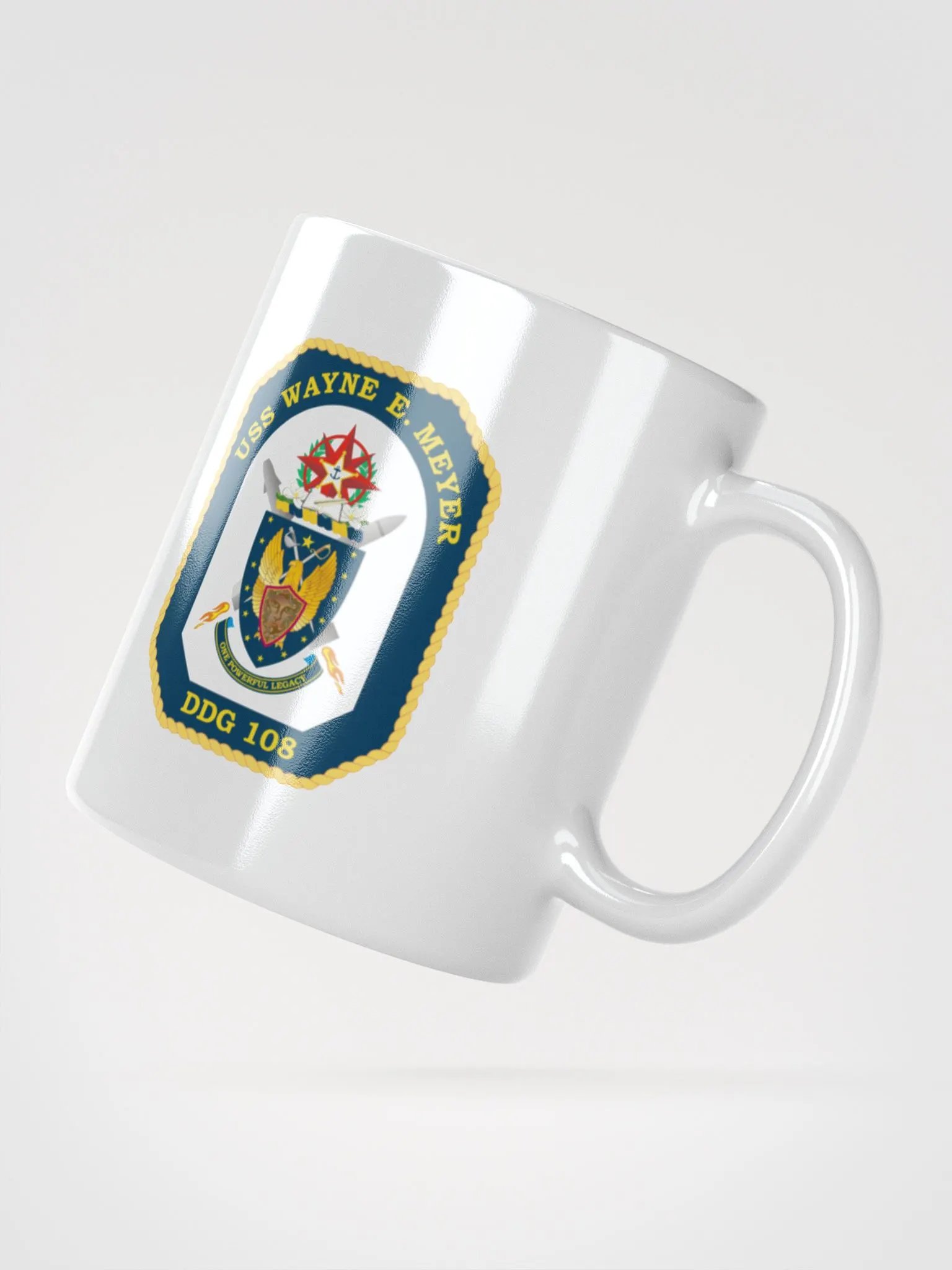 USS Wayne E. Meyer DDG 108: White Coffee Cup product image (2)