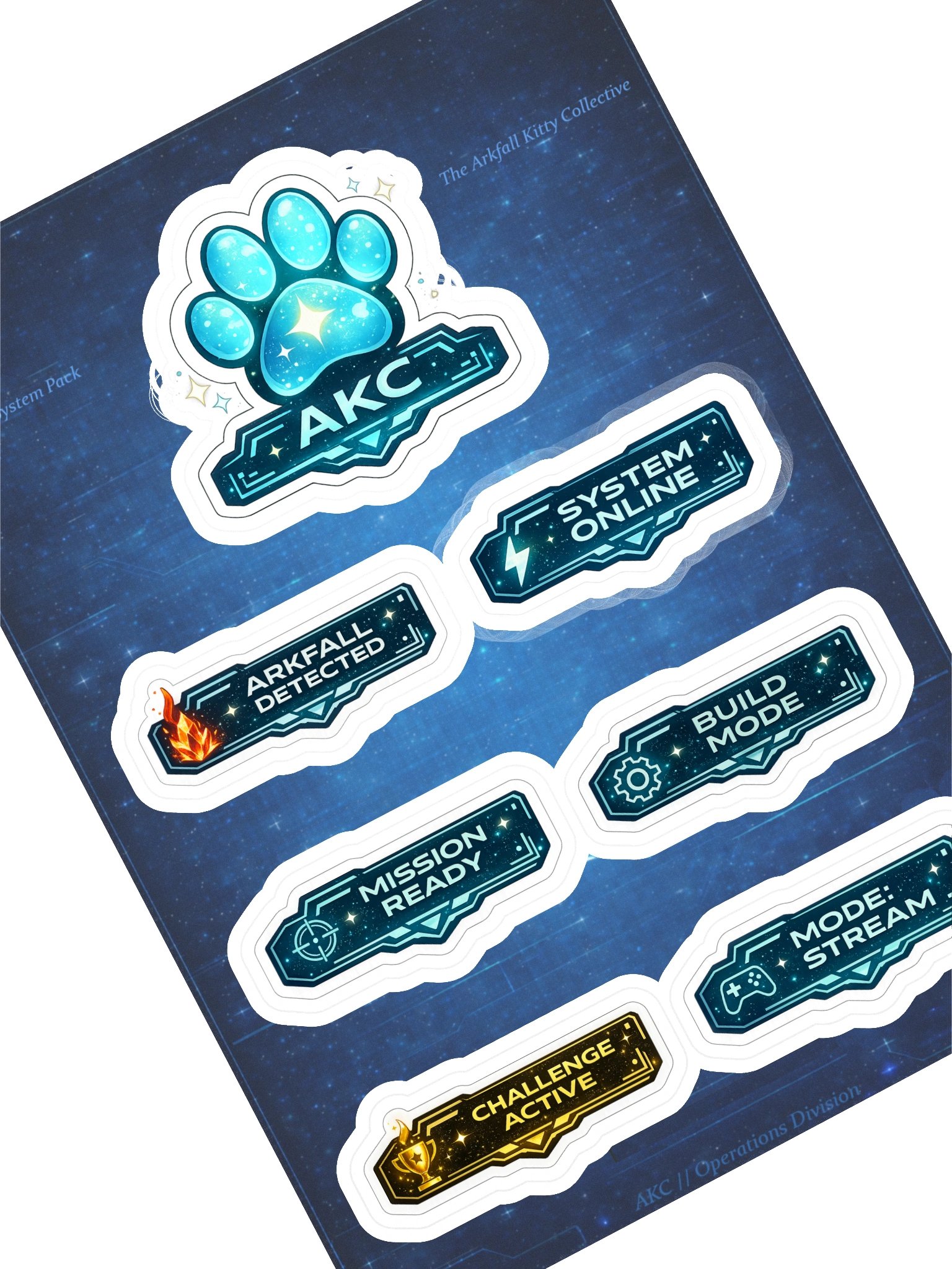 • AKC // Mini Sticker Pack | AKC System Pack | Arkfall Kitty Collective product image (1)