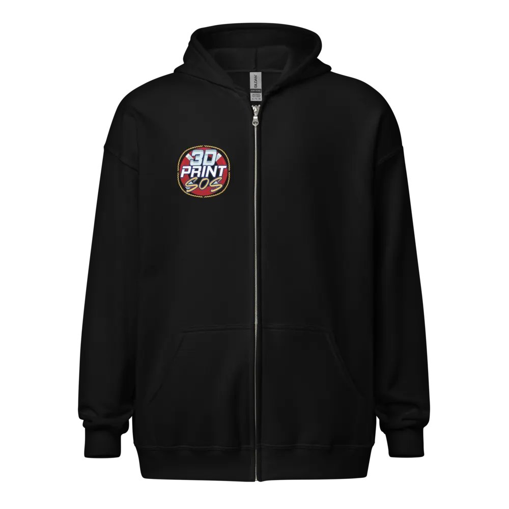 3DPrintSOS Zip-up Hoodie product image (1)