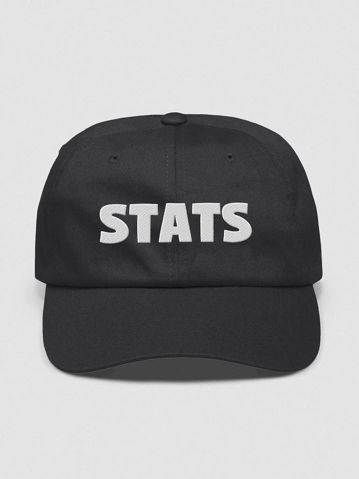 Stats hat (black) product image (1)
