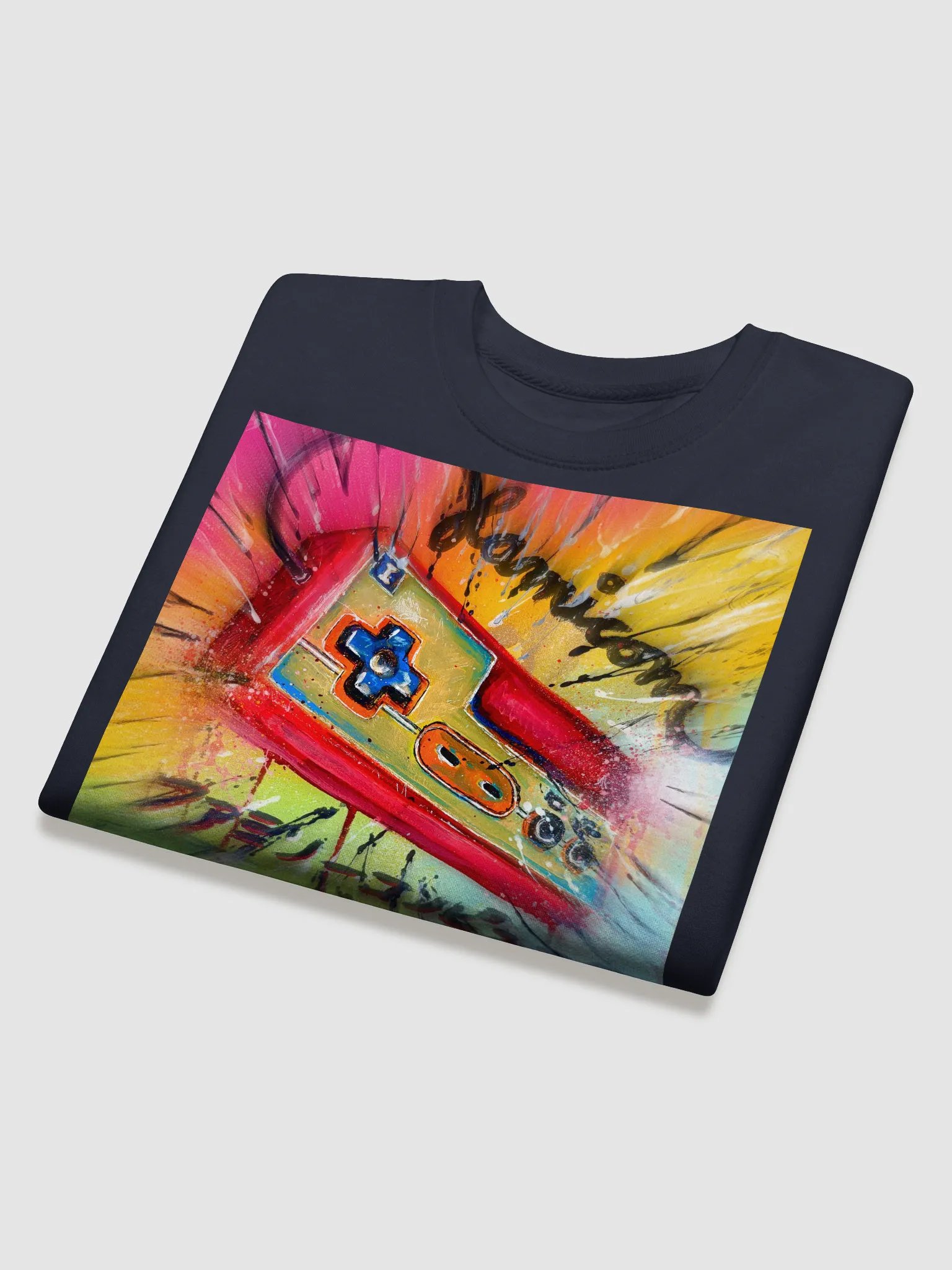 Famicom Controller Splatter Sweatshirt product image (37)