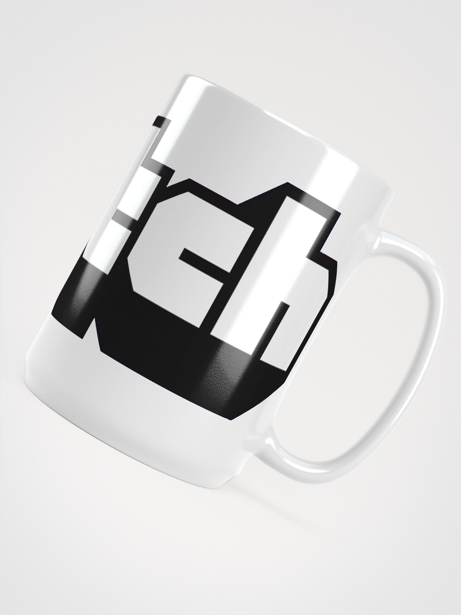 Twitch Block Logo White Glossy Mug product image (4)
