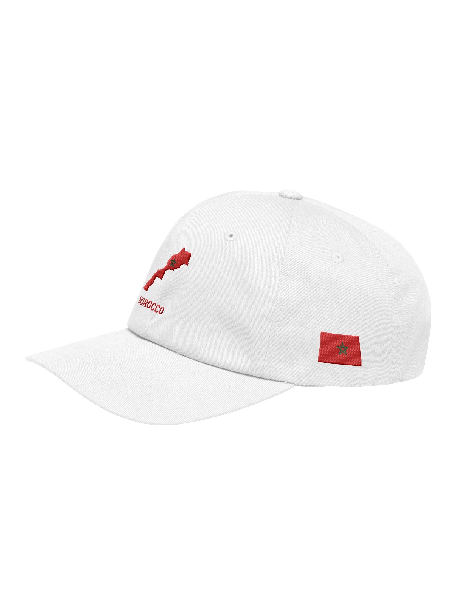 Morocco 2026 World Cup Flag Dad Hat - Morocco Soccer Fan Cap - Premium Embroidered Chino Cotton Twill product image (3)