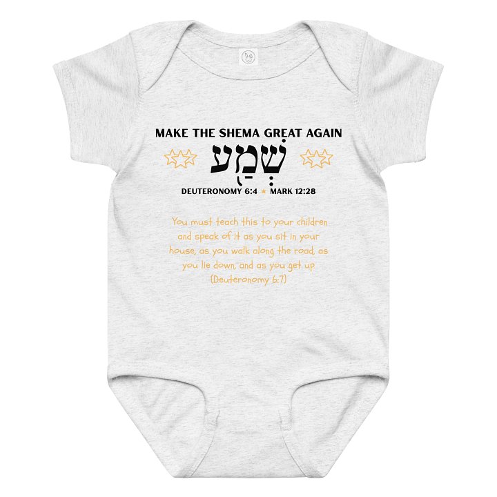 Shema Baby Bodysuit (black print) product image (1)