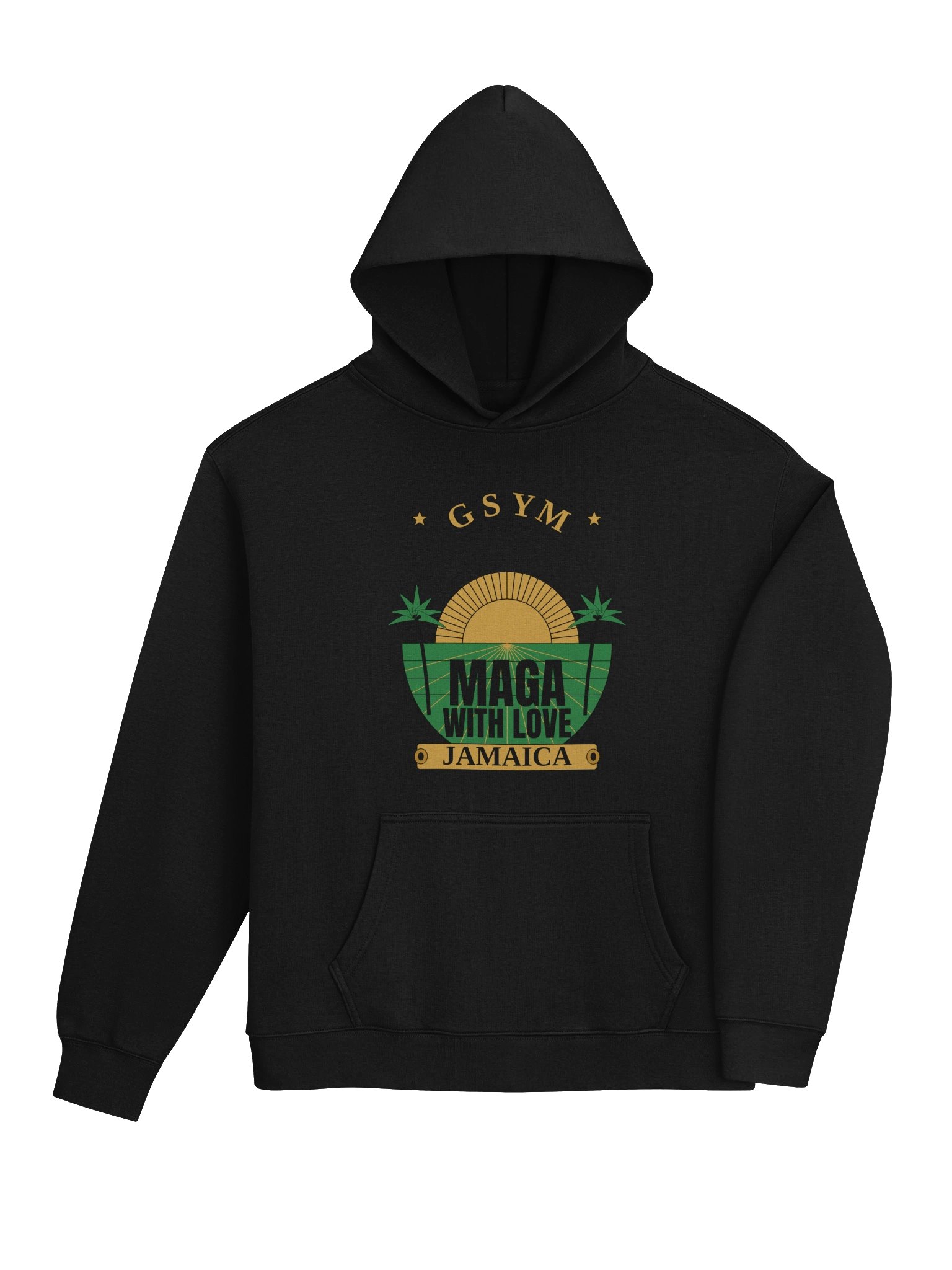 GSYM / MAGA With Love / Jamaica — Retro Tee Hoodie product image (4)