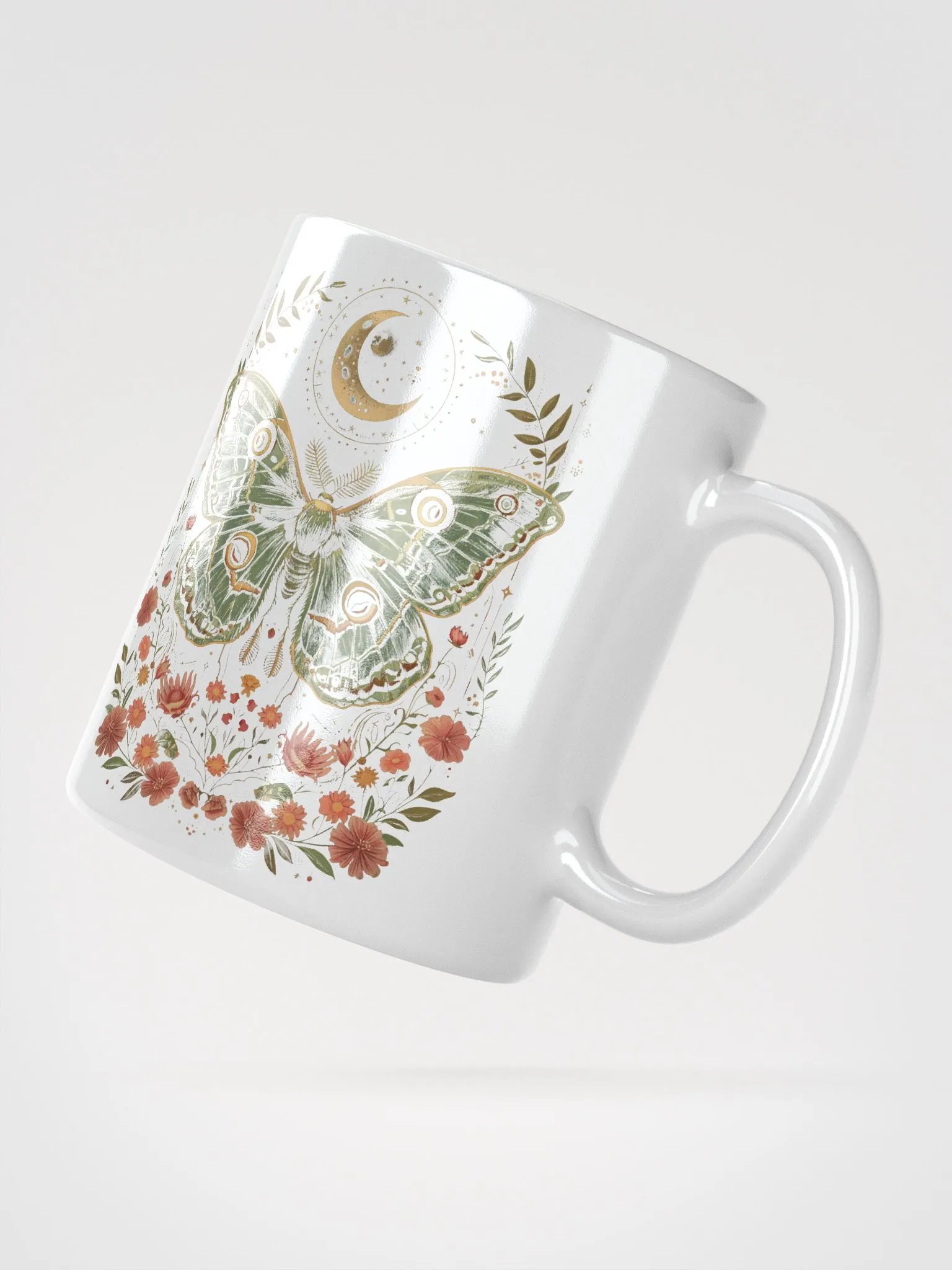 Celestial Moths Glossy Mug product image (3)