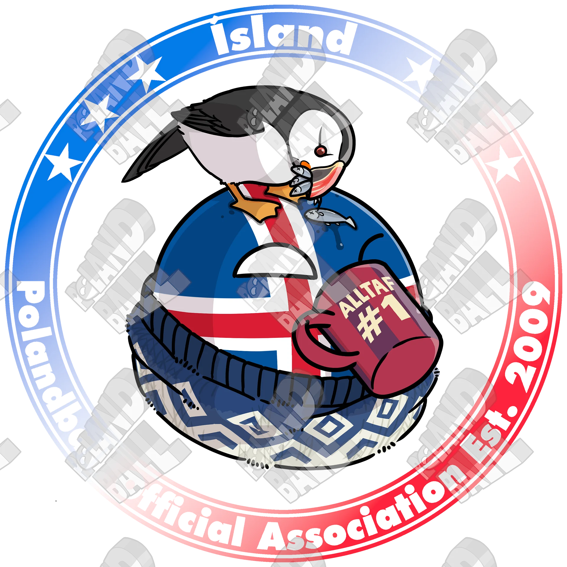 Polandball Official Association T-shirt - Iceland product image (4)