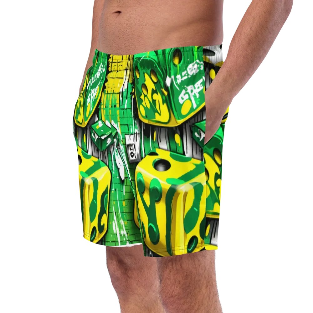 Graffiti Dice All-Over Swim Shorts product image (9)