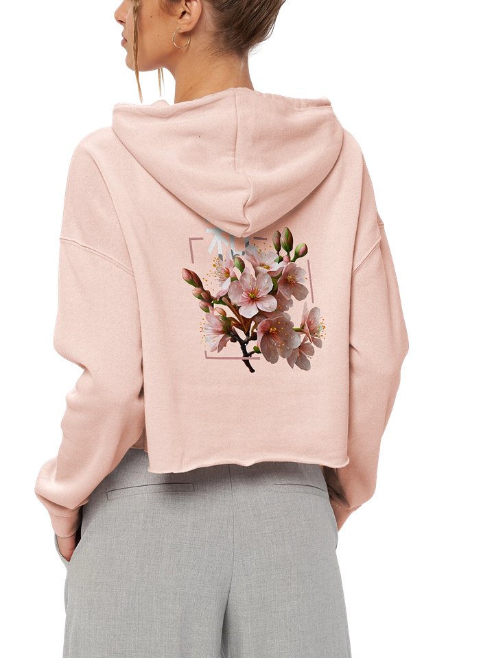"Peace x Blossom" Crop Hoodie product image (2)