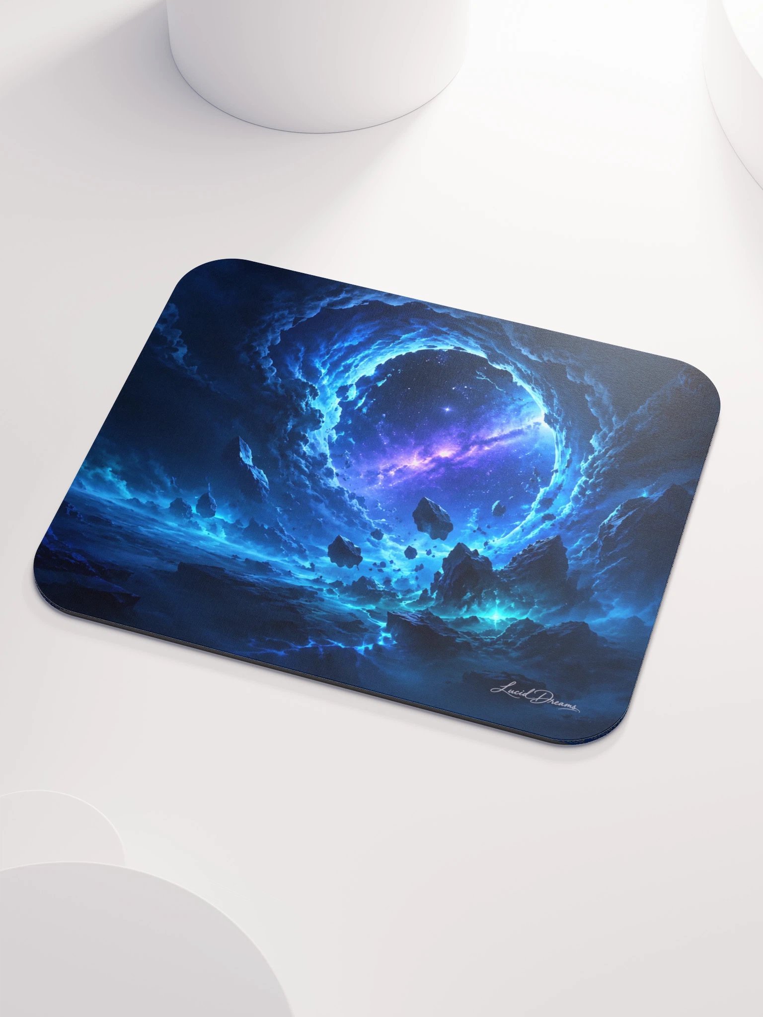 Blue Cosmic Vortex Mousepad product image (3)