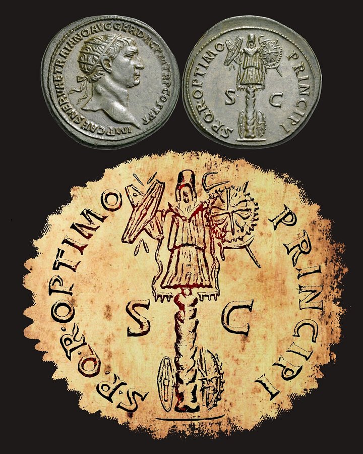 The Trophy Of Victory SPQR, Roman Empire Authentic Art 2nd Century AD product image (2)