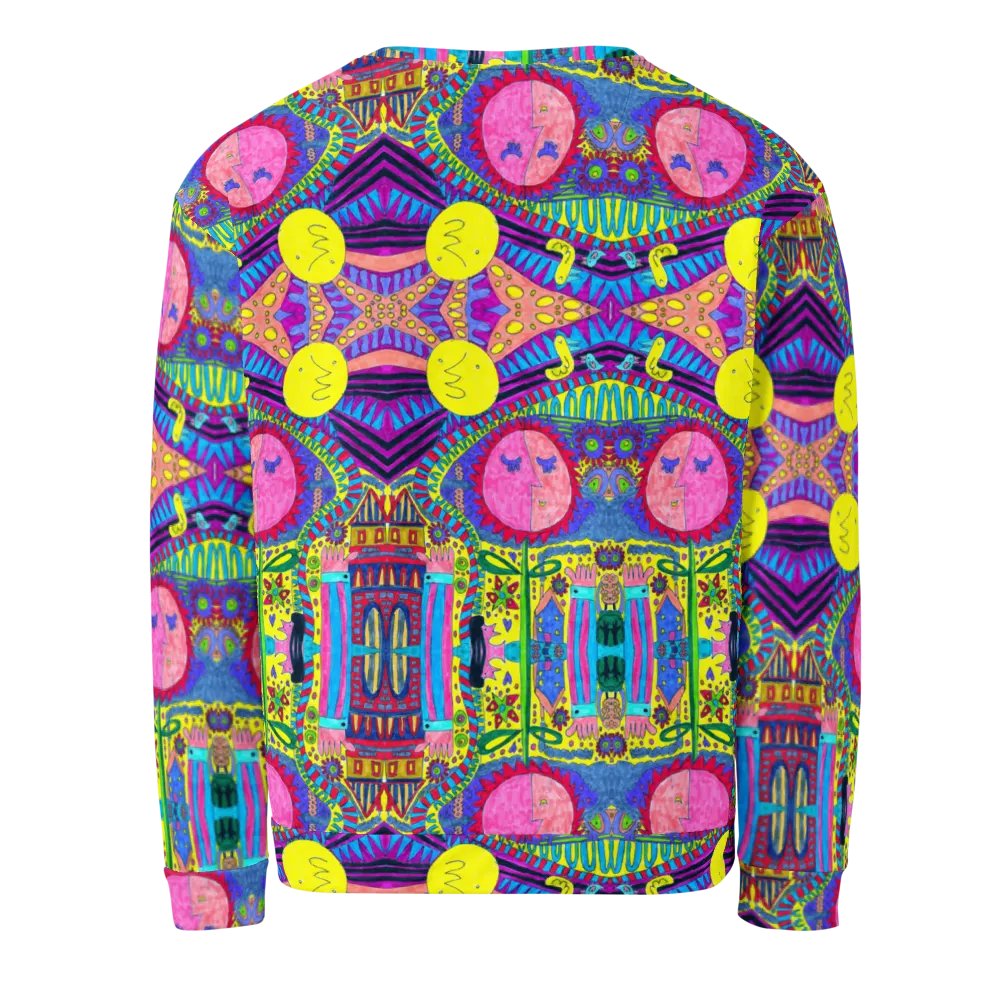 Abstract Surreal Doodle Landscape Mirrored Sweatshirt product image (5)