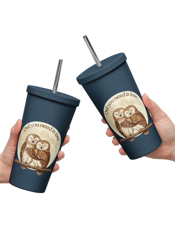 Owl Love Insulated Tumbler (full moon edition) product image (5)