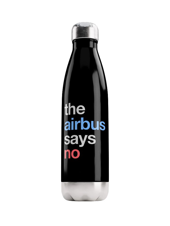 The Airbus Says No Water Bottle product image (1)